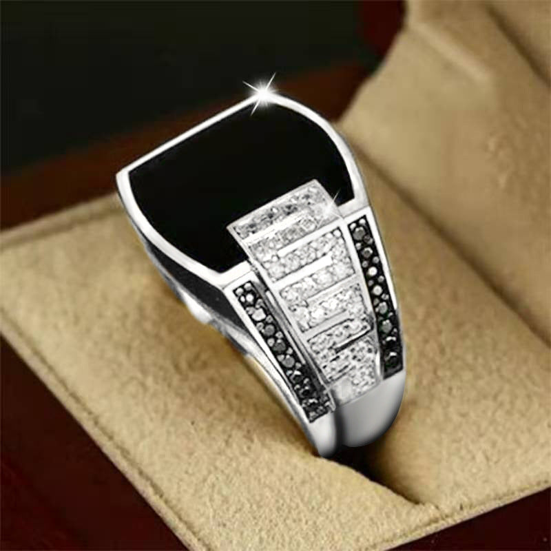 Hip-hop Ring Men European And American Full Diamond Ring